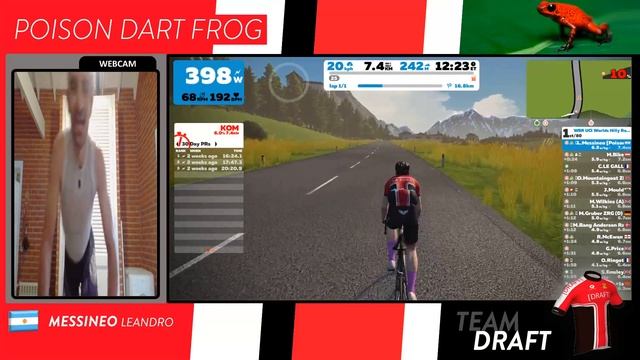 Zwift New Record Innsbruck KOM Forward 7.4km -Leandro Messineo [POSION DART FROG] смотреть онлайн