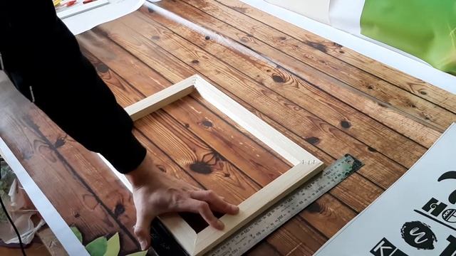 Как сделать подрамник для холста. Натяжка холста на подрамник часть 1. смотреть онлайн