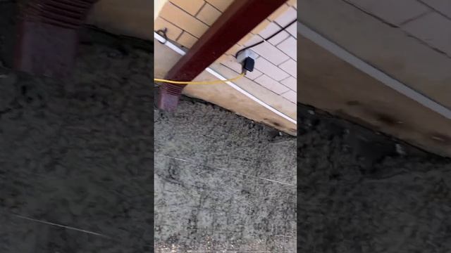 Уложили 6,5 м3 бетона, сделали отмостки , ждём 8 м3 для двора #shortvideo