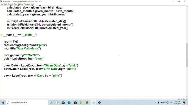 [Mini Project] Age Calulator In Python Tkinter 2020 . смотреть онлайн