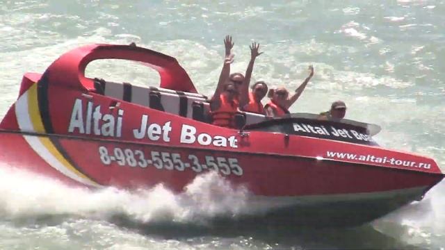 Реактивный катер Jet-boat на Катуни смотреть онлайн