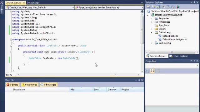 Oracle Conn With Asp.Net.wmv смотреть онлайн