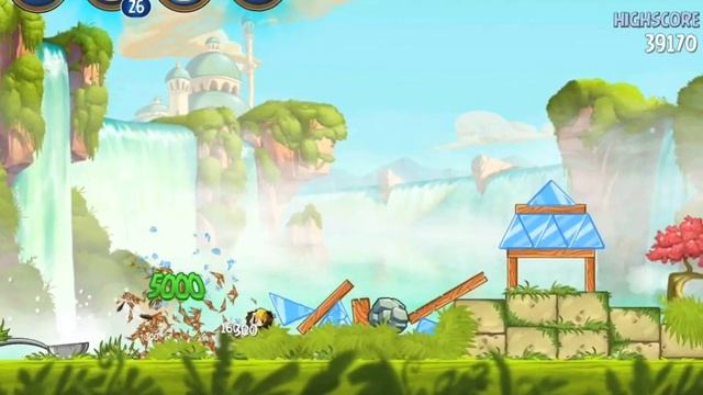 Angry Birds Star Wars 2 Level B1-2 Naboo Invasion 3 star Walkthrough смотреть онлайн