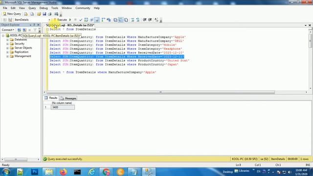 sum aggregate function | SQL Server Tutorials | SQL tutorial for beginners | sql tutorial | смотреть онлайн