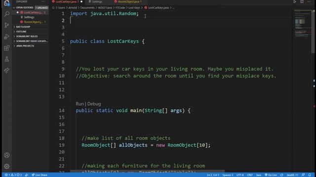 ASMR Java coding a text game: You lost your car keys. keyboard sounds смотреть онлайн