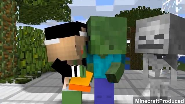Monster School : ENDERMAN BECAME EVIL VILLAIN PART 3 - RIP ALL BABY Monsters - Minecraft Animation смотреть онлайн