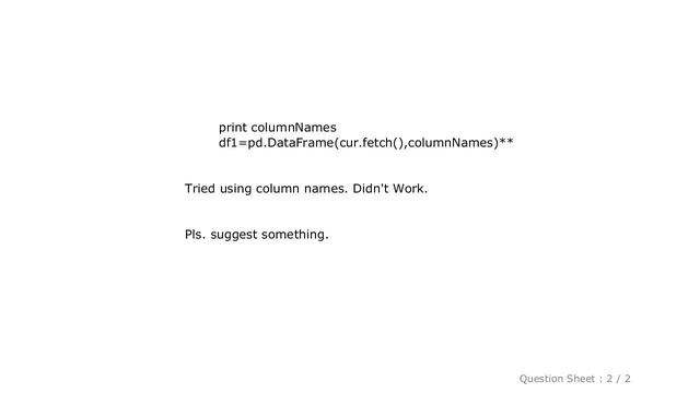 Pandas : Hive Data to Pandas Data frame смотреть онлайн