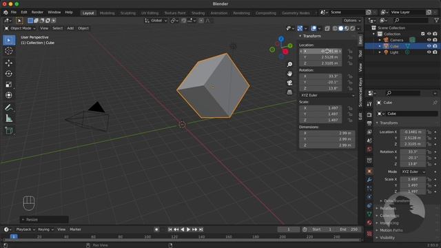 How to Reset Location, Rotation and Scale of Objects in Blender 2.93 смотреть онлайн