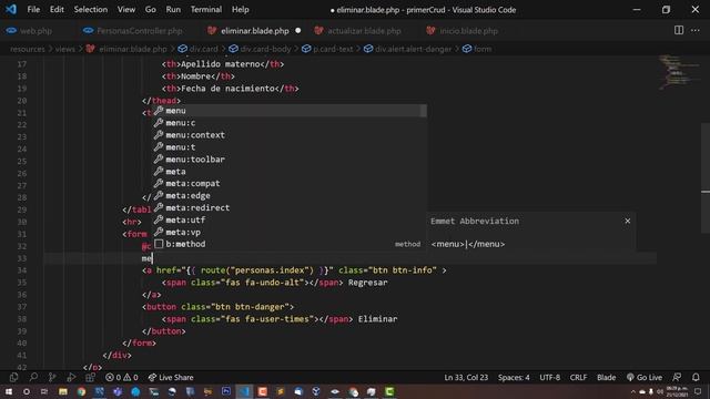 CRUD con Laravel 8 y MySQL | Eliminar datos a MySQL. Cap 12 смотреть онлайн
