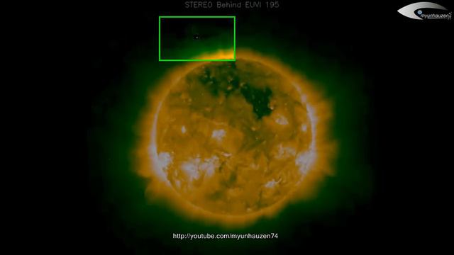 Aliens Spaceships - UFOs in orbit of the Sun - Observation of January 8, 2014 смотреть онлайн