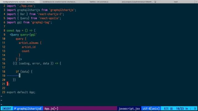Instant charts with ChartJS on Postgres using Hasura & graphql2chartjs смотреть онлайн