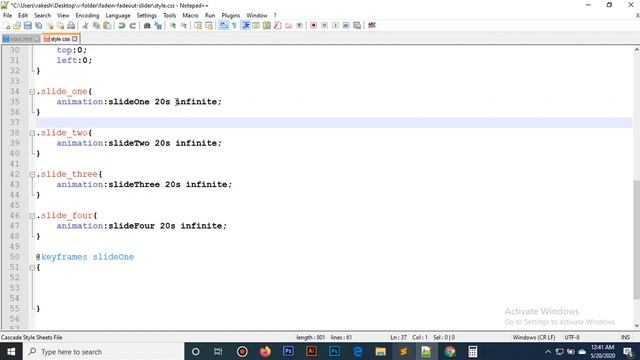 FadeIn FadeOut Slider Using HTML and CSS with Animation Step By Step смотреть онлайн