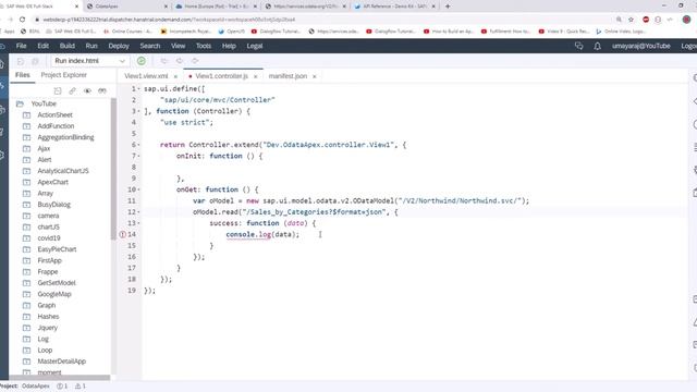 SAPUI5 OData Configuration | Apex open source Chart Library Integration | OPENUI5 смотреть онлайн