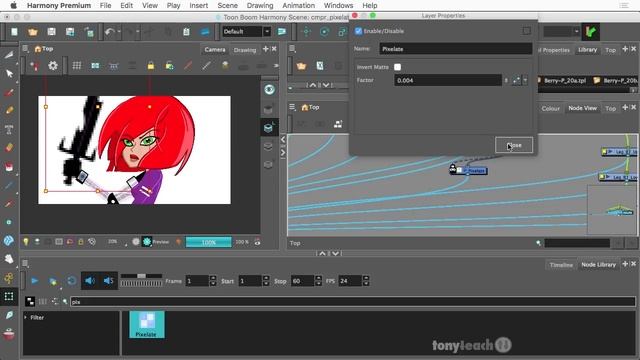 Toon Boom Harmony Premium: 8-Bit Look w/ Pixelate Filter смотреть онлайн