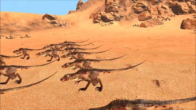 Dinosaurs Turok Raptors VS Star Wars Tusken Raiders Battle on Mars Garry's Mod смотреть онлайн