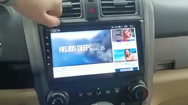 Honda CR V 2008 Штатная магнитола 9" + камера заднего вида с омывателем смотреть онлайн
