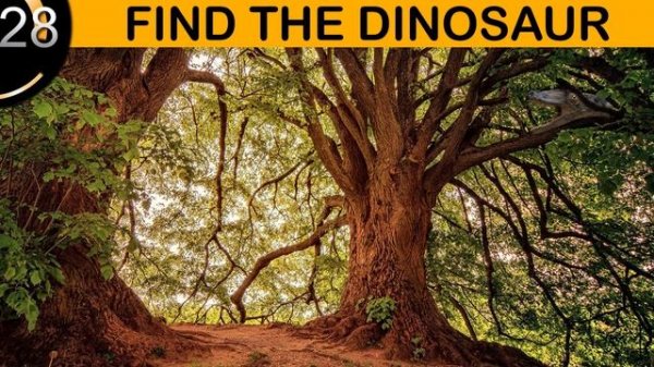 Find all the Hidden Dinosaurs | Hidden Animals Optical Illusions | 100% Fail Brain Teasers