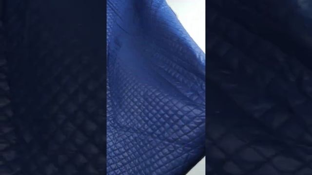 Ткань курточная стежка (синий) 100% полиамид Италия смотреть онлайн