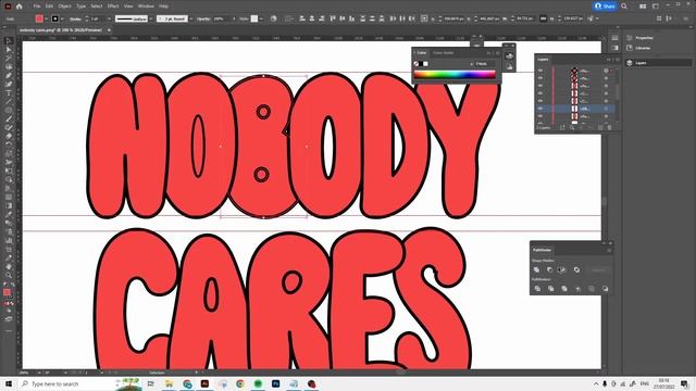 Easy Retro 3D Text Effect in Illustrator смотреть онлайн