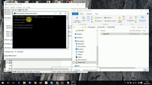 Instalación de Apache 2.4 en Windows смотреть онлайн