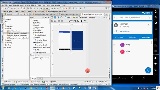 TabLayout Android Tutorial смотреть онлайн