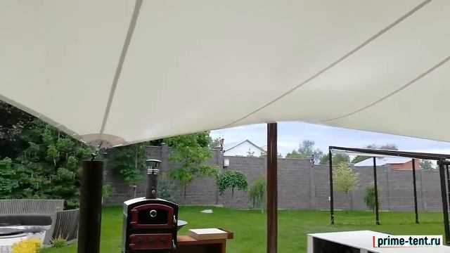 Тентовое укрытие летней кухни, Барвиха, 2018г. смотреть онлайн