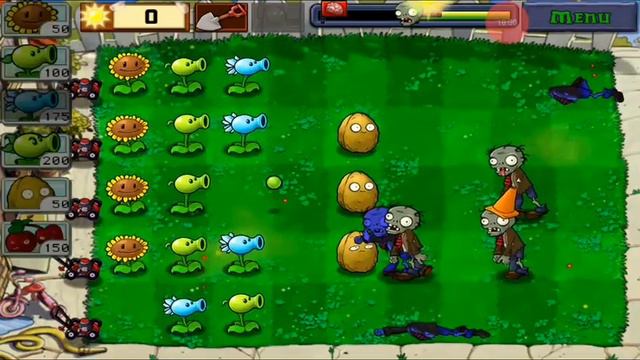 Меня не слышно. Сори. PLANTS vs. ZOMBIES (Зомби против растений.) #3 смотреть онлайн