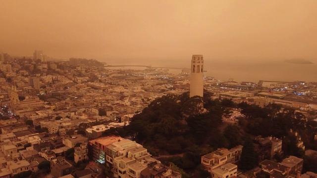День как ночь. Красное небо в САН ФРАНЦИСКО. Пожары в Калифорнии смотреть онлайн