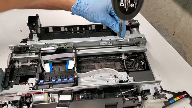 Taking Apart Epson XP-800 Printer Disassembly XP-600, XP-810, XP-830 смотреть онлайн