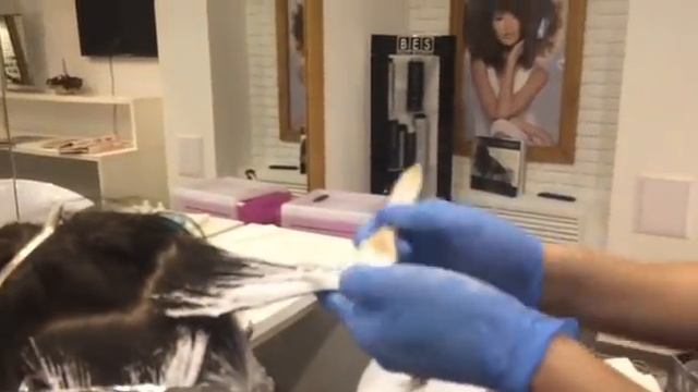 Балаяж на коротких волосах