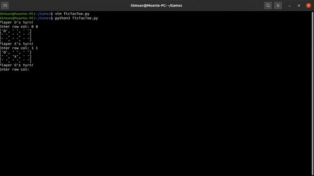 Simple TicTacToe game Python смотреть онлайн