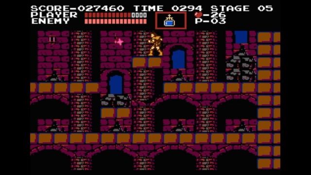 Dendy (Famicom,Nintendo,Nes) 8-bit Castlevania 1часть Stage 2