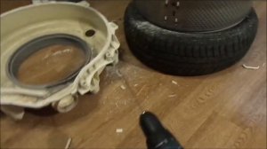 Ремонт стиральной машины ARISTON arsl 100 (замена подшипников барабана).