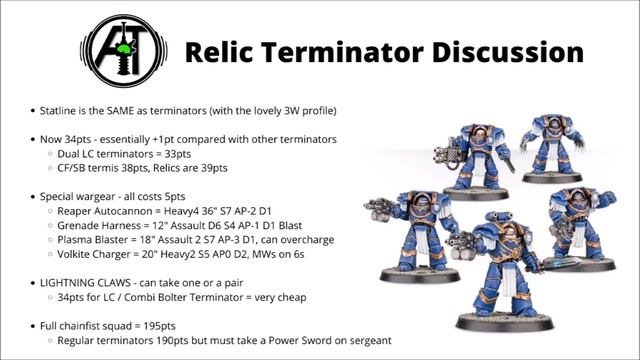 Relic Terminators - Do they Have a Point in the Space Marine Codex? смотреть онлайн