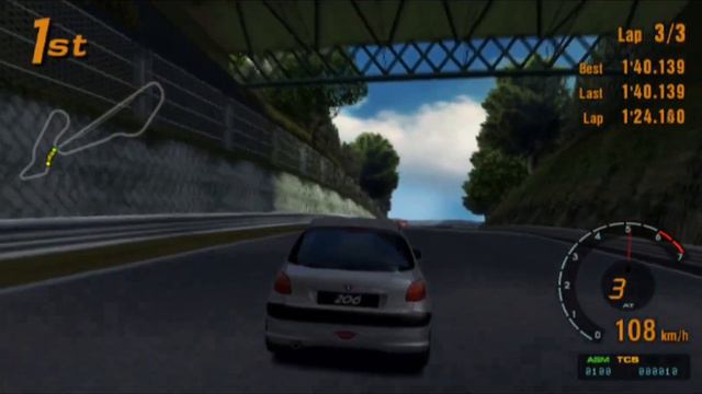 Grand Turismo 3 A-spec | Peugeot 206 S16 - Midfield Speedway смотреть онлайн