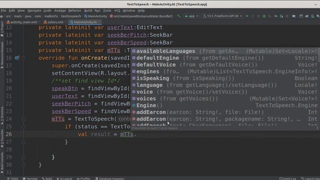 How to convert Text to speech in Android Studio using kotlin | TextToSpeech android studio смотреть онлайн
