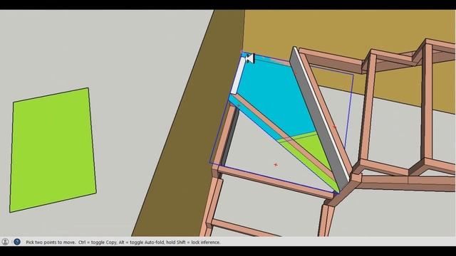 Как сделать шаблон забежной, поворотной ступени для лестницы. смотреть онлайн
