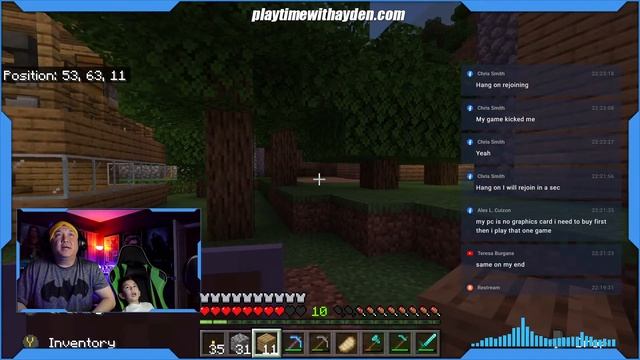 Minecraft Live - Survival Day 11 - Playtime with Ayden - Live Stream смотреть онлайн