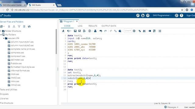 substr function and upcase, lowcase, propcase function in sas смотреть онлайн