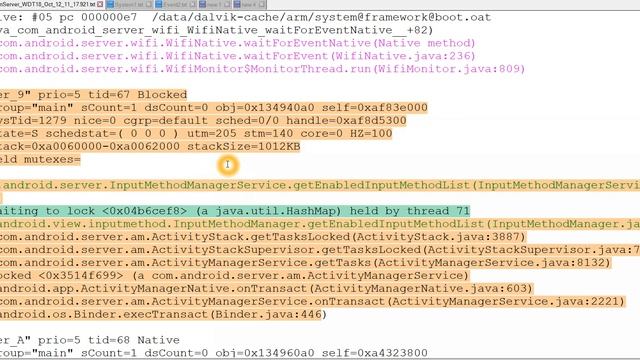 Android Framework - Log Analysis for WatchDog timeout error and Deadlock scenario смотреть онлайн