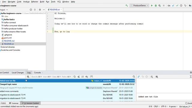 How to re-word / change the commit message after performing git commit смотреть онлайн