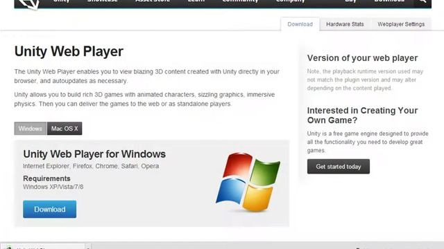 Como Baixar e Instalar o Unity Player смотреть онлайн