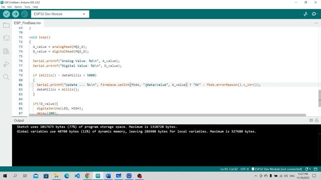 [Cơ sở ứng dụng IoT] Giao tiếp ESP32 với Module MQ2 - Cập nhật dữ liệu lên GG FireBase | Lab3 смотреть онлайн