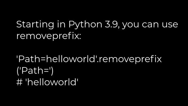 Python :How to remove the left part of a string?(5solution) смотреть онлайн
