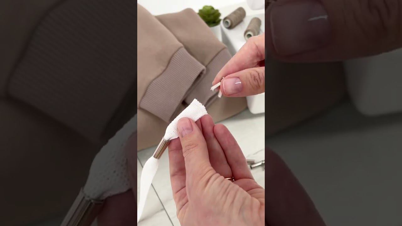 Как поставить концевики на шнурок | Мама шила Малышу смотреть онлайн