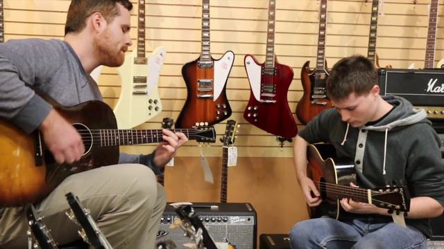 Ryan Stewart and Ethan Sherman playing two old Gibson Kalamazoos смотреть онлайн