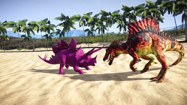 NEW ! 3 Head Spiderman TRex vs Demon Spinosaurus Dinosaur Fighting in Jurassic World Evolution смотреть онлайн