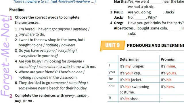 Prepare 6 НУШ Unit 8 Grammar Reference & Practice. Some, any, no, every pp. 142-143 SB смотреть онлайн