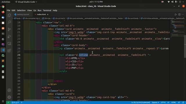 Web Design With Bootstrap 5 | Class - 18 | Animate css Integration смотреть онлайн