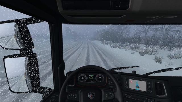 Frosty Winter Weather Mod - Heavy Winter Addon - Euro Truck Simulator смотреть онлайн